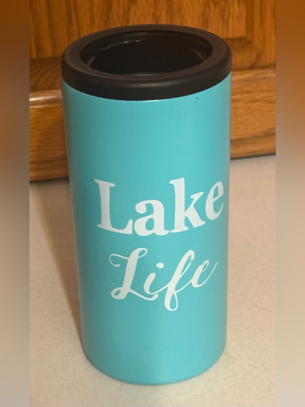 “Lake Life” Aqua Slim Can Cooler